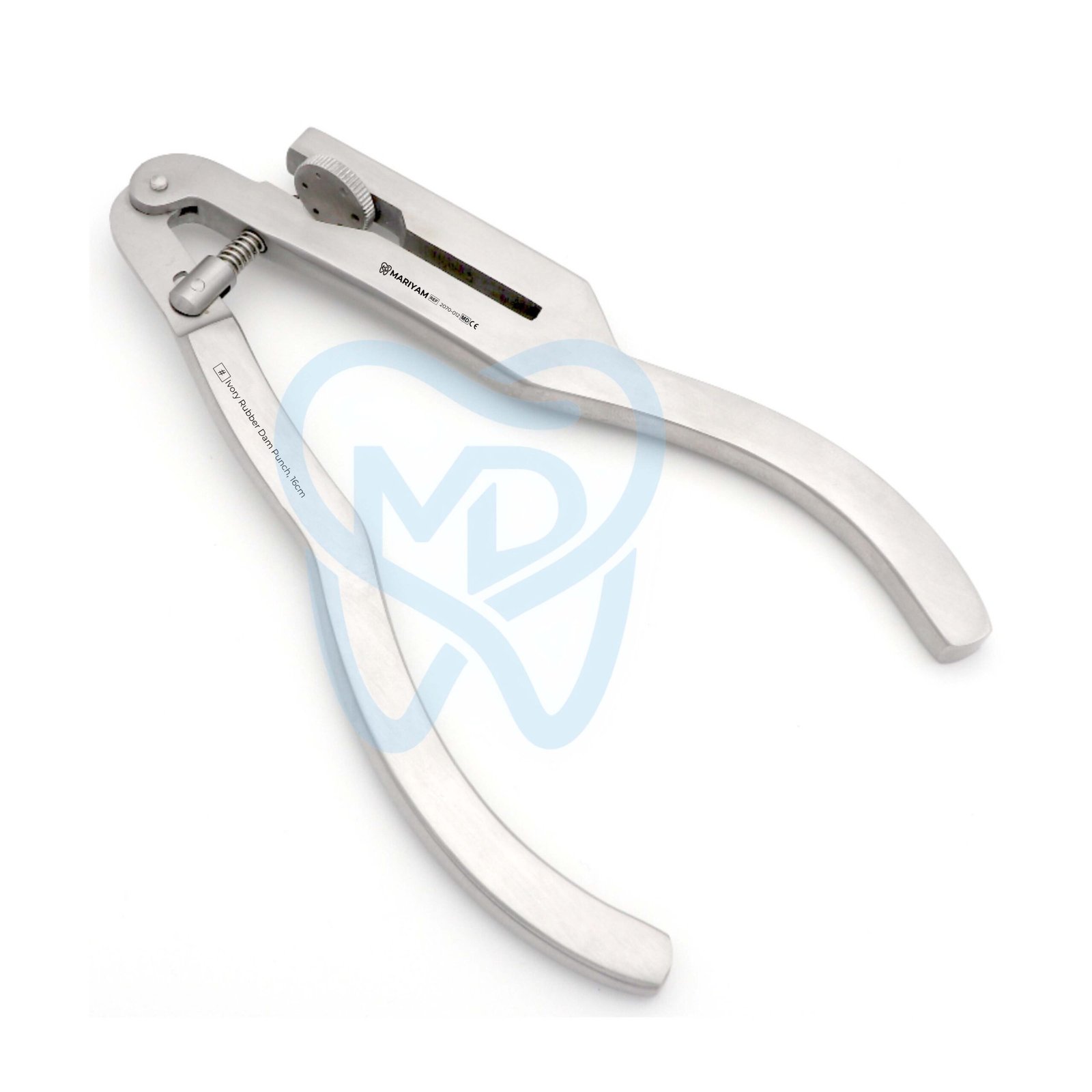 2070-012 .p Ivory Rubber Dam Punch, 16cm - Image 1