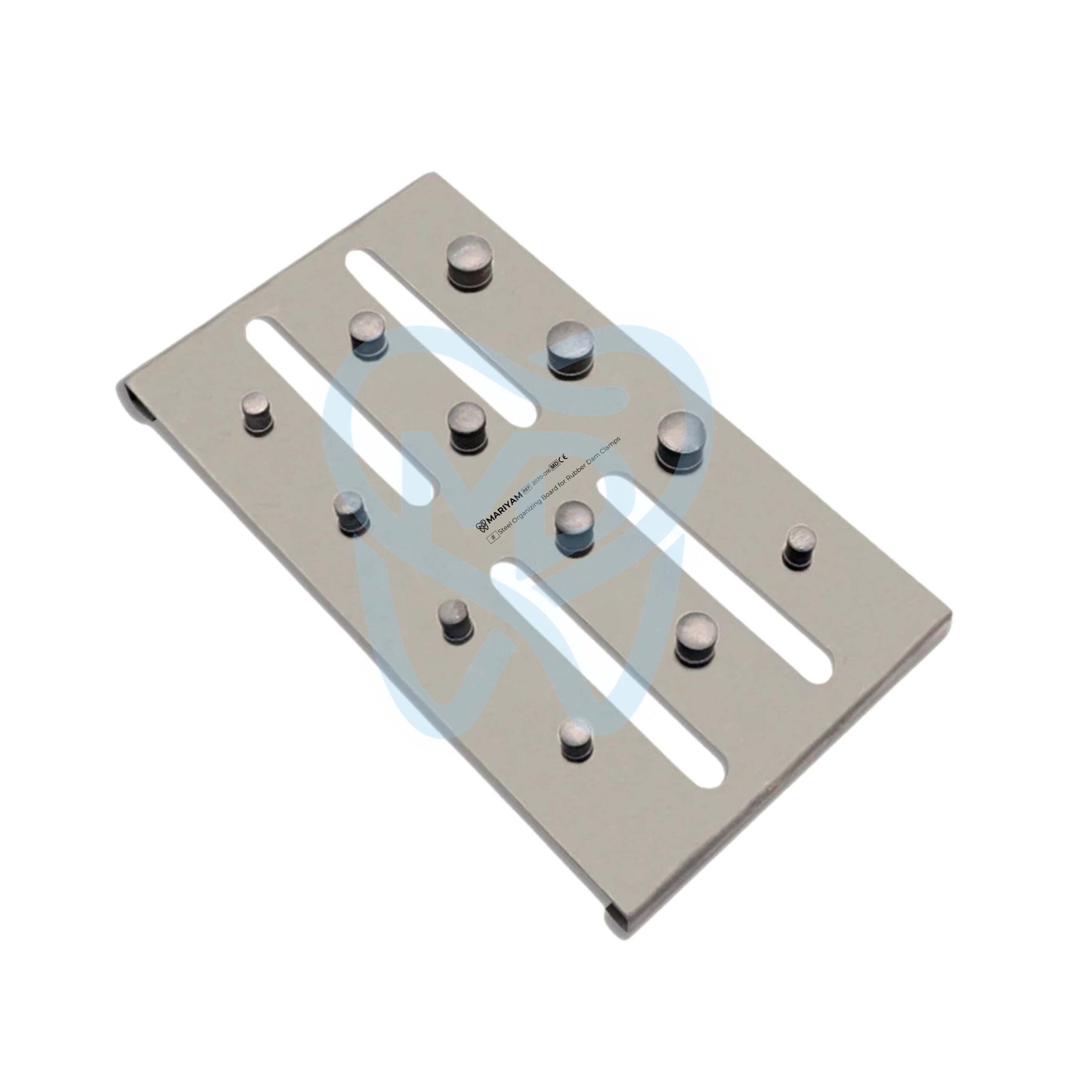 2070-016.p Steel Organizing Board for Rubber Dam Clamps - Image 1