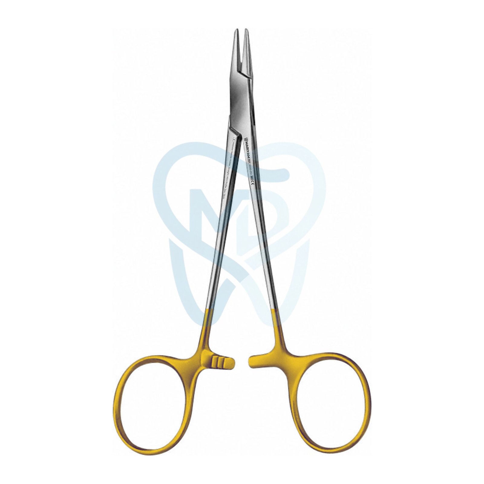3000-012 Webster Needle Holder, Straight, Mini Profile Jaw, 13cm - Image 1