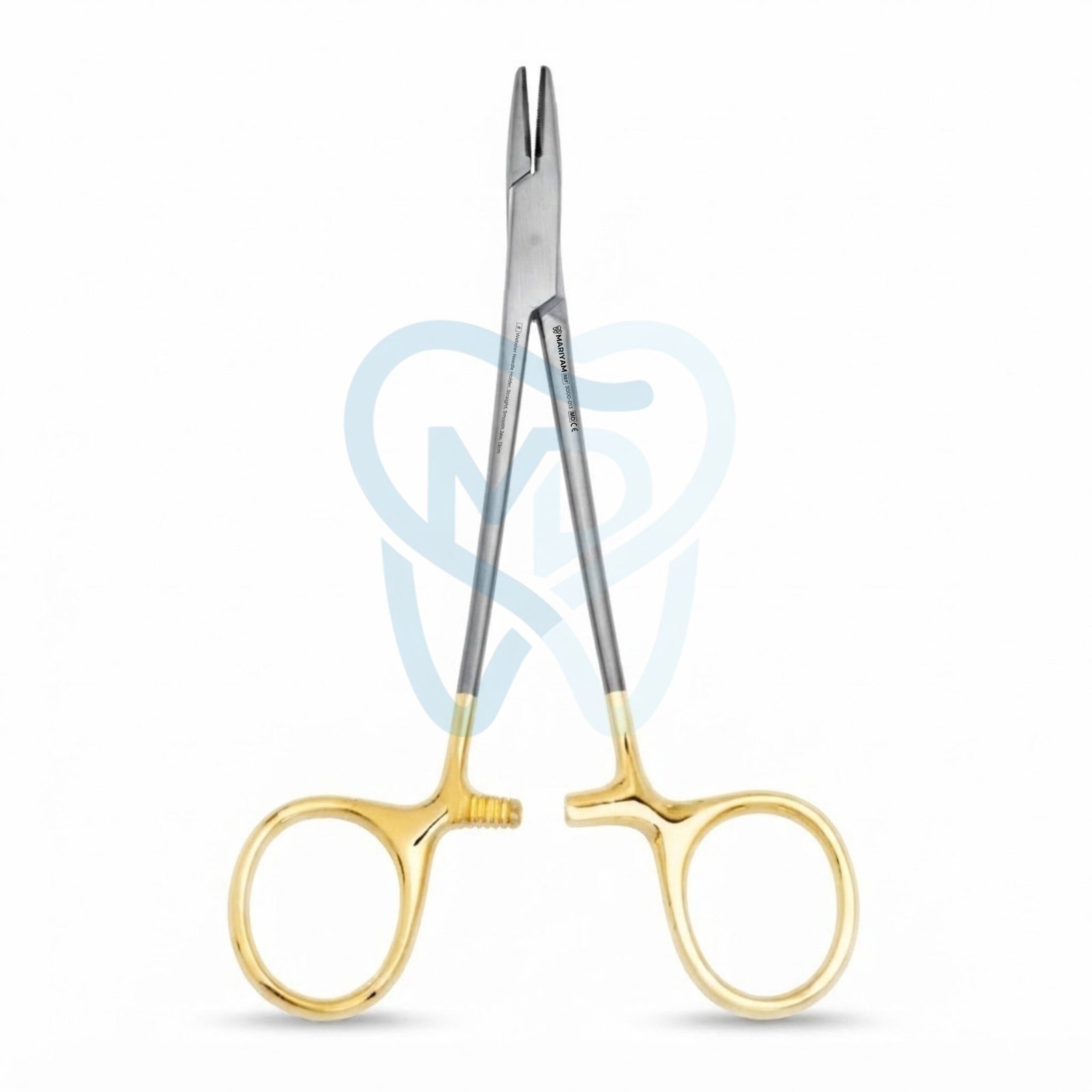3000-013 Webster Needle Holder, Straight, Smooth Jaw, 13cm - Image 1