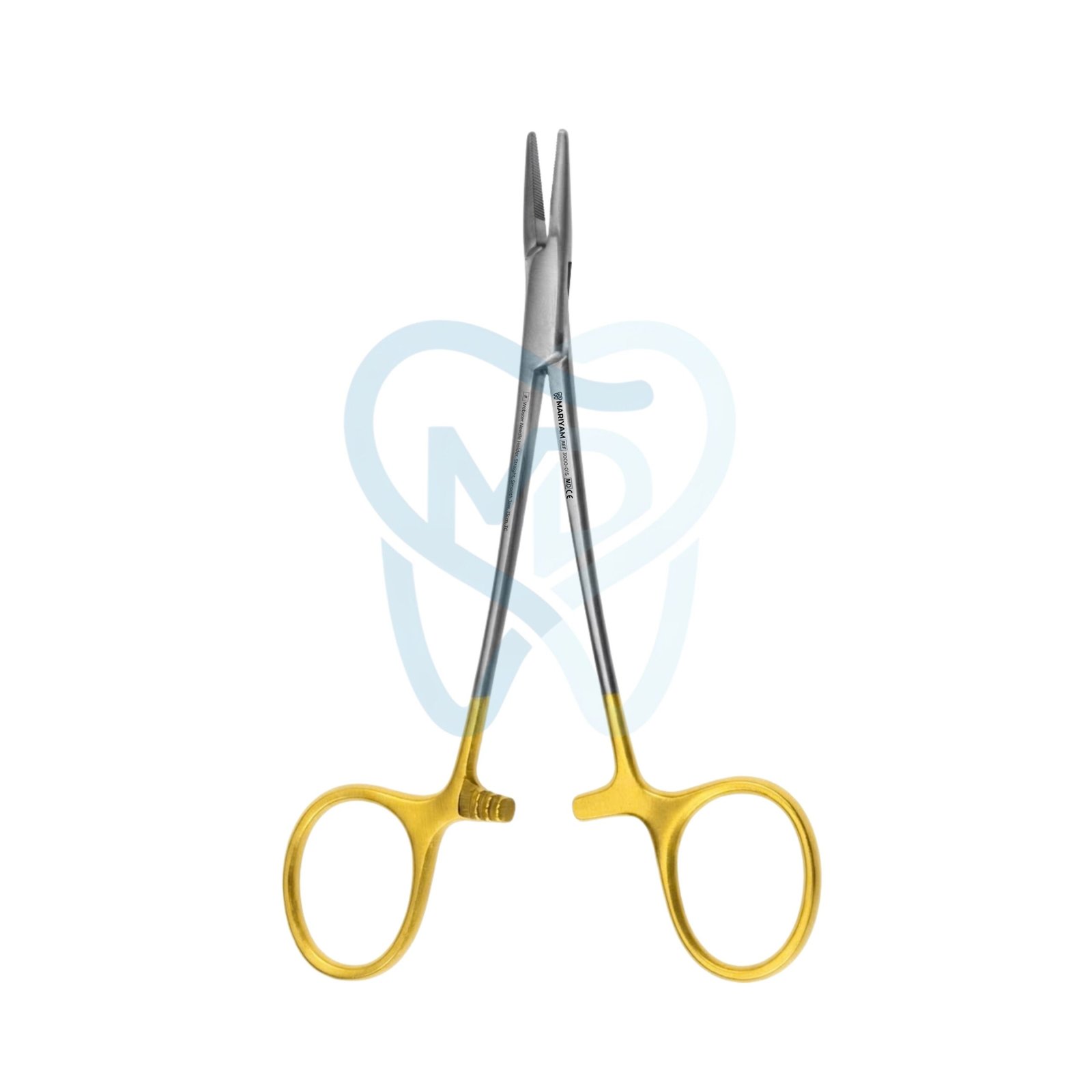 3000-015 Webster Needle Holder, Straight, Smooth Jaw, 13cm, TC - Image 1