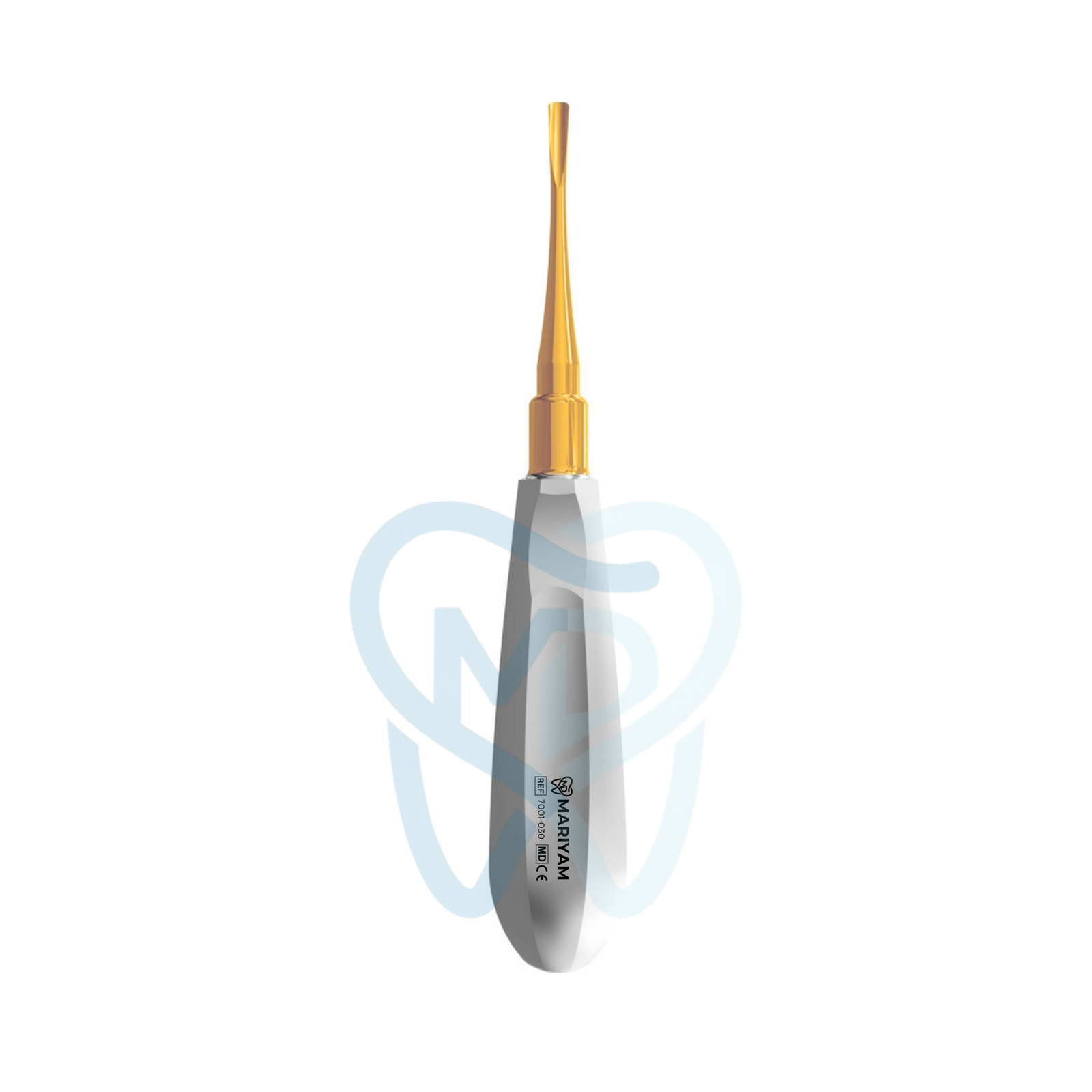 7001-030 (2) Luxating Elevator Gold, Curved, 4mm - Image 1