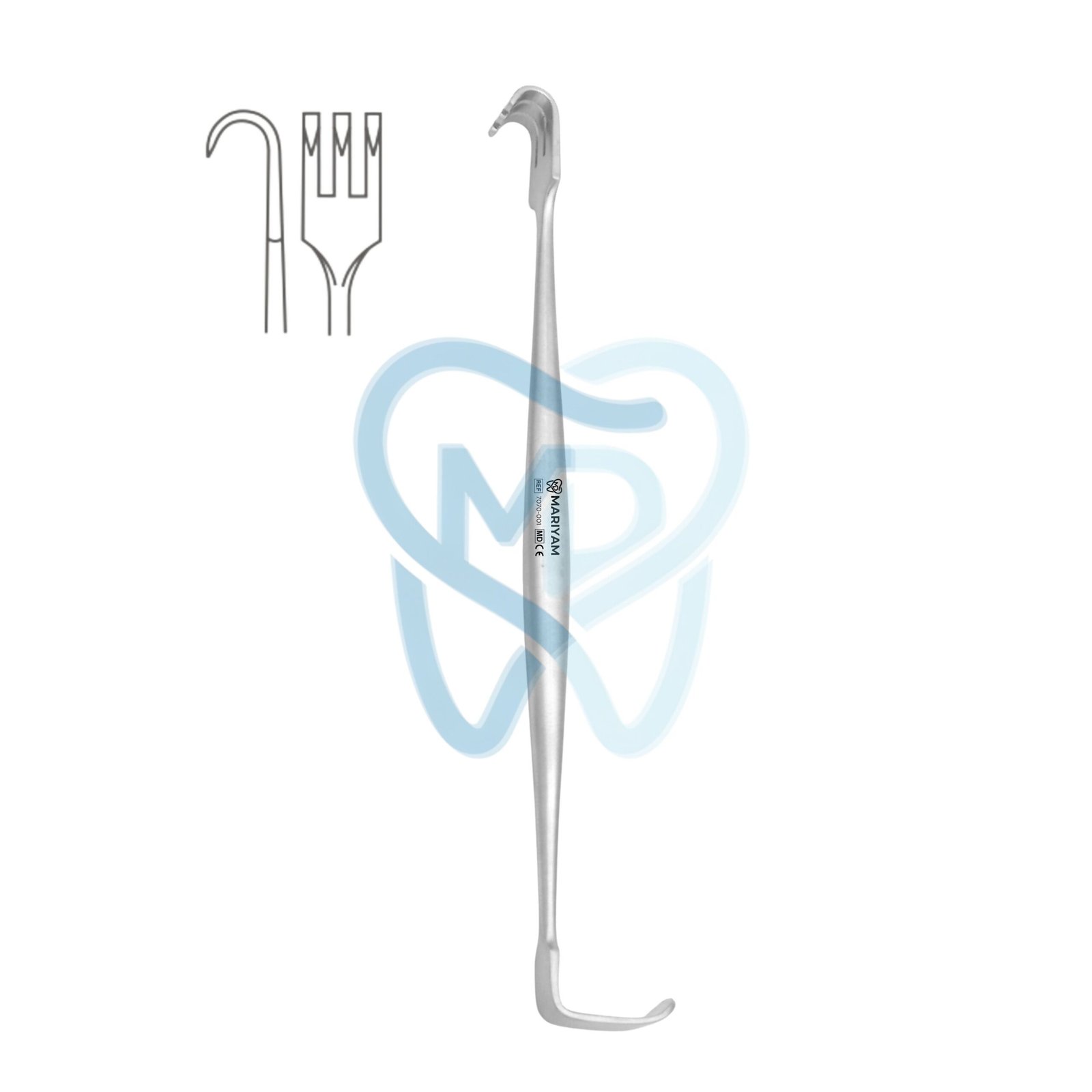 7070-001 Sean-Miller Retractor, Sharp - Image 1