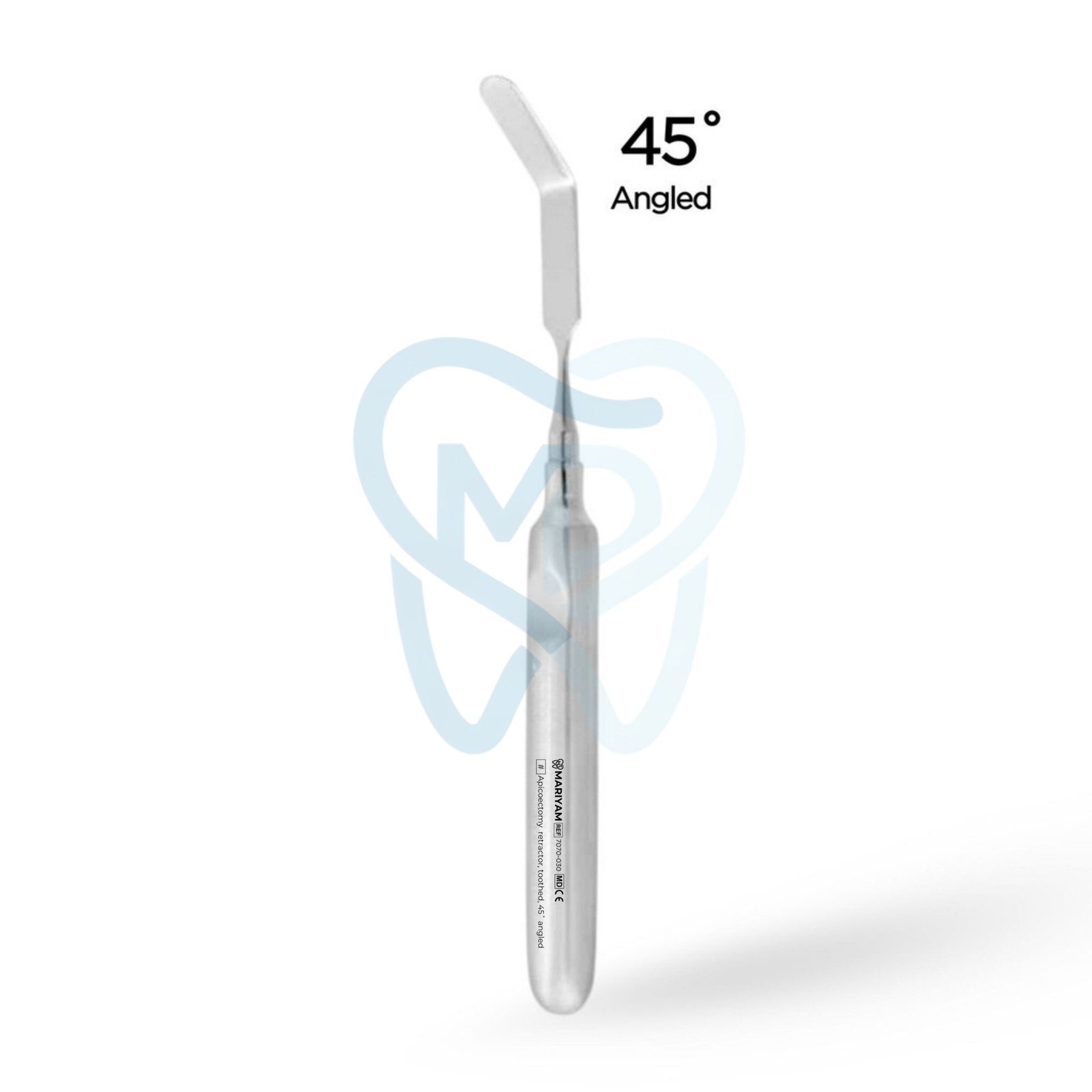 7070-030 Apicoectomy retractor, toothed, 45˚ angled - Image 1